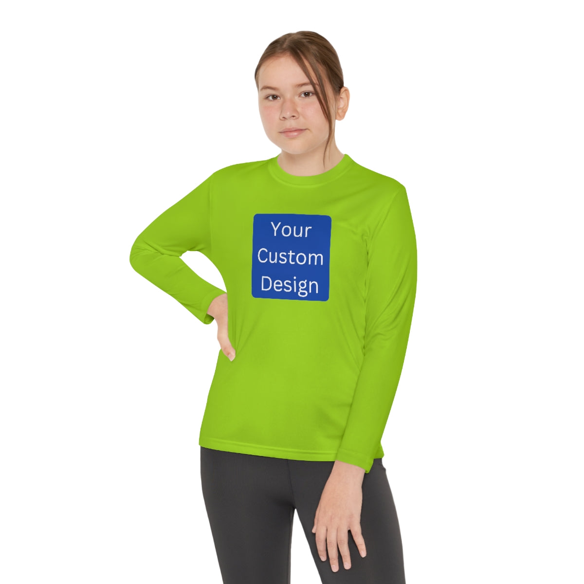 Youth Long Sleeve Competitor Tee (Front Design Only)
