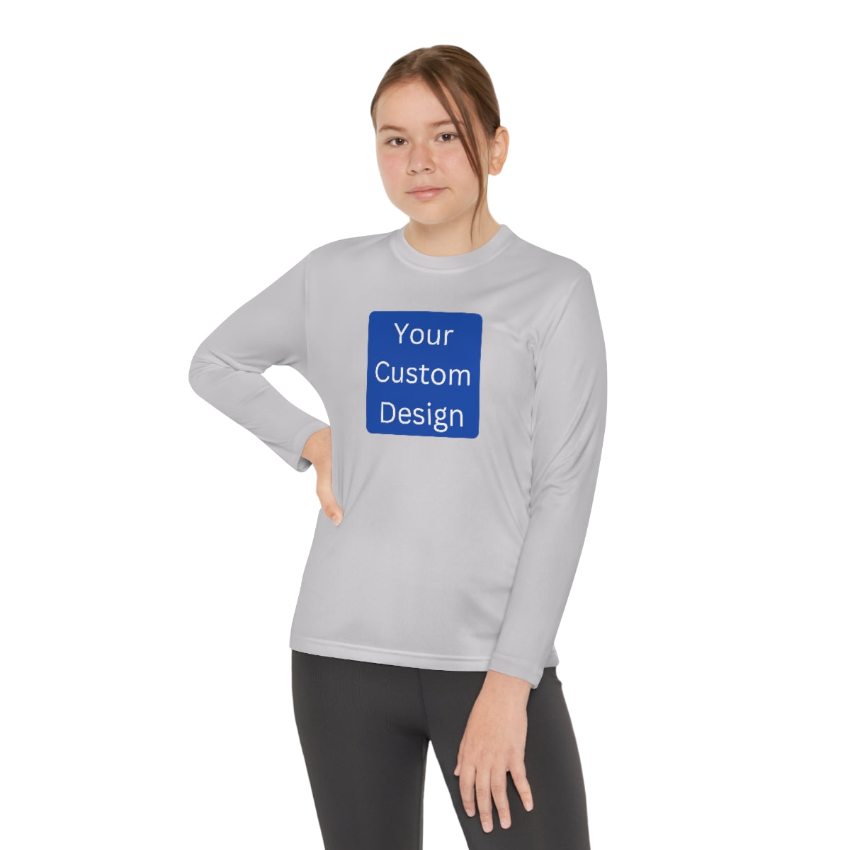 Youth Long Sleeve Competitor Tee (Front Design Only)