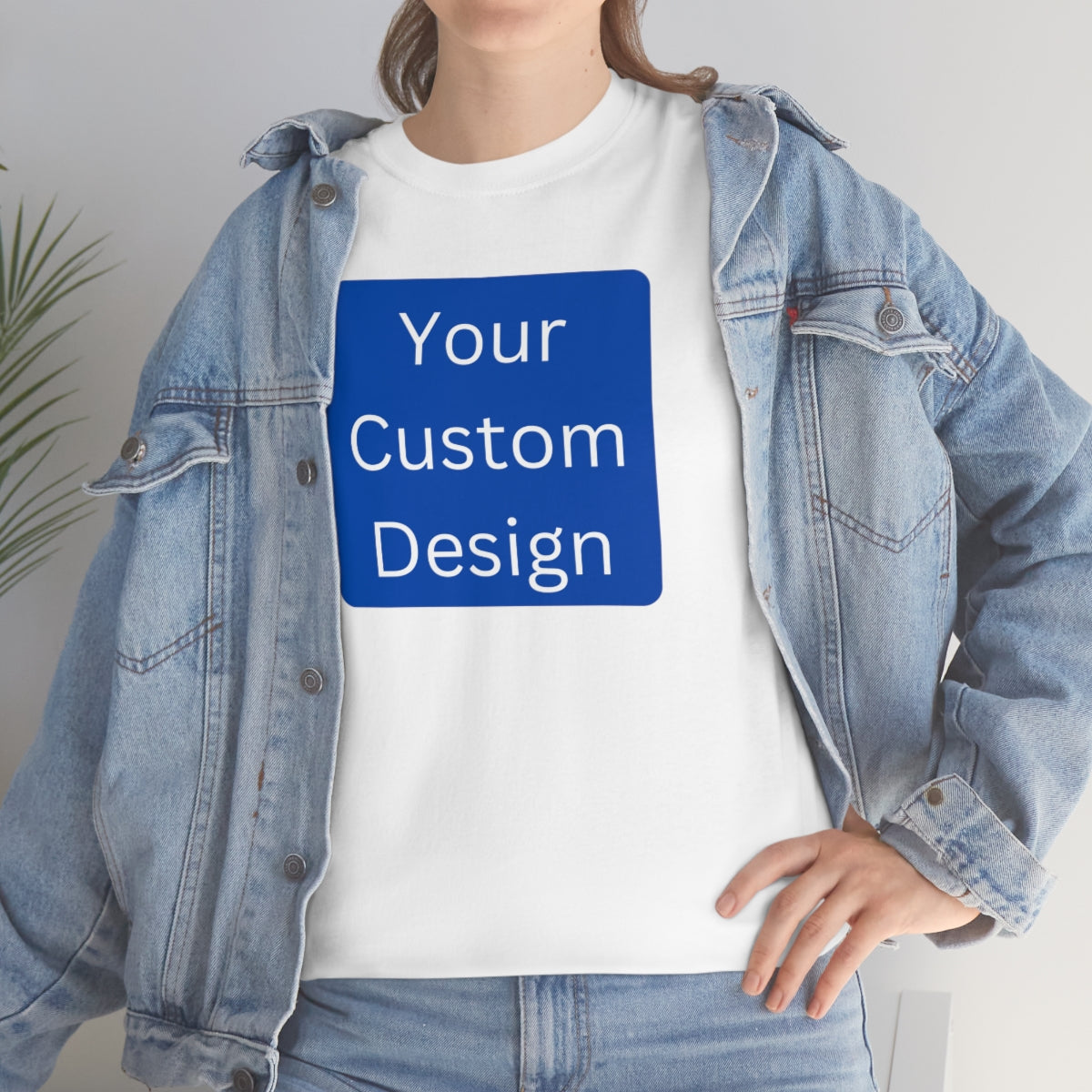 Unisex Heavy Cotton Tee (Front and Back Design)
