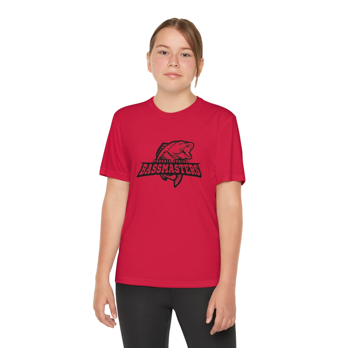 Junior Bassmasters Youth Dry Fit Tee - Black Logo