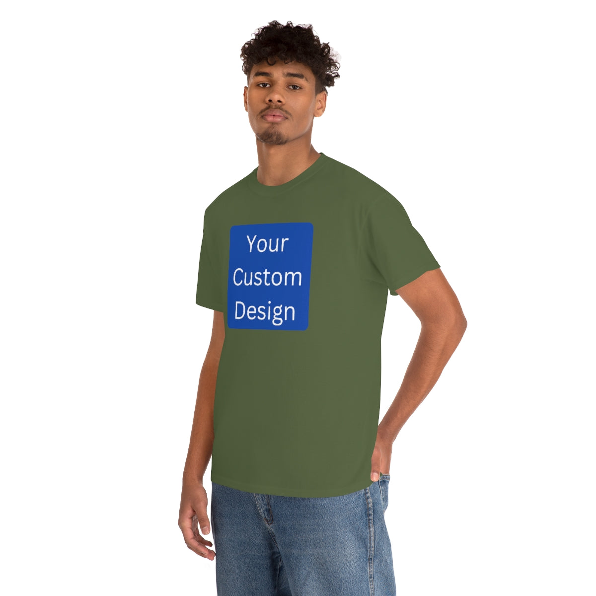 Unisex Heavy Cotton Tee (Front and Back Design)