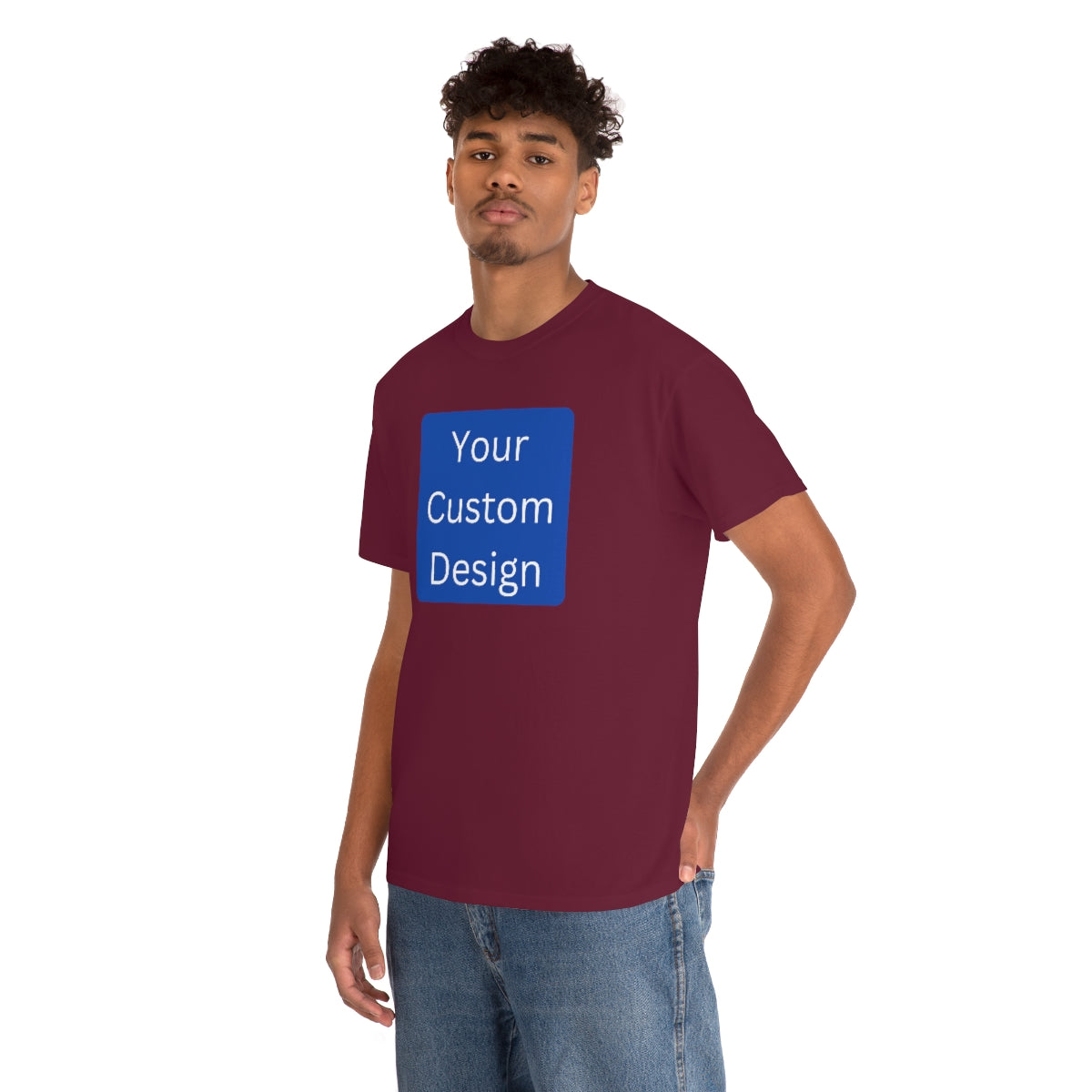 Unisex Heavy Cotton Tee (Front and Back Design)