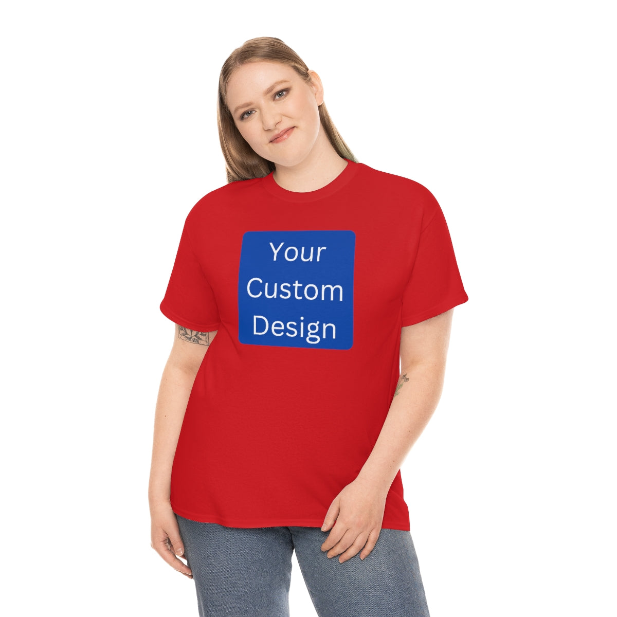 Unisex Heavy Cotton Tee (Front and Back Design)
