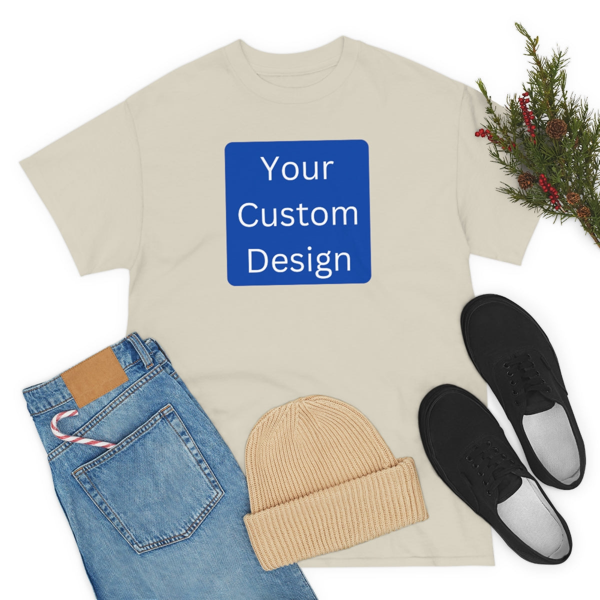 Unisex Heavy Cotton Tee (Front Design Only)