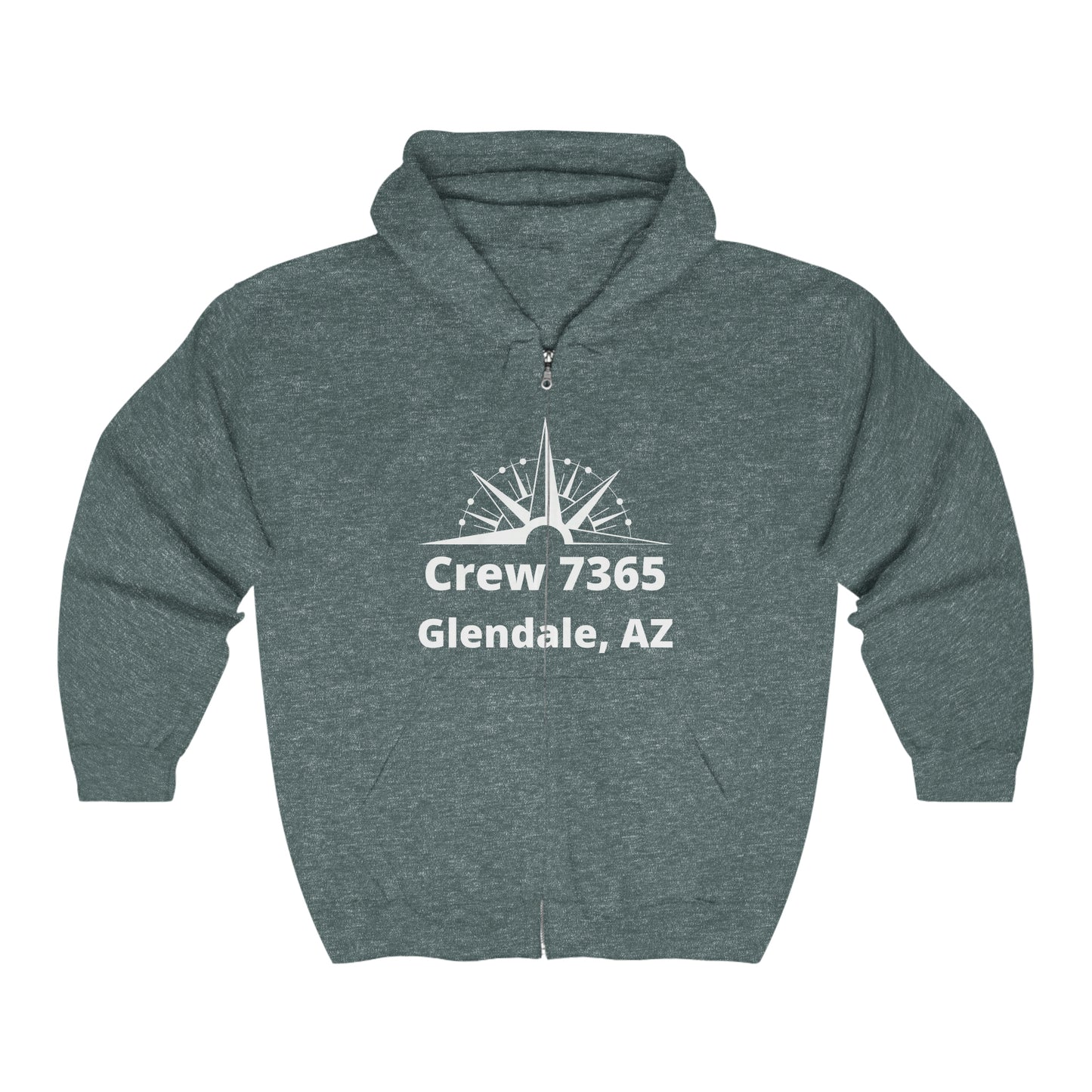 Crew 7365 - Full Zip Hooded Sweatshirt