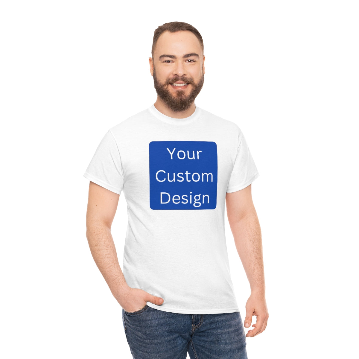 Unisex Heavy Cotton Tee (Front and Back Design)