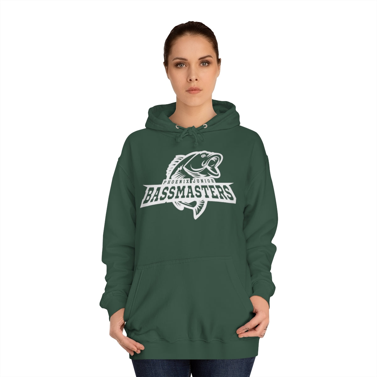 Junior Bassmasters Adult Hoodie - White Logo