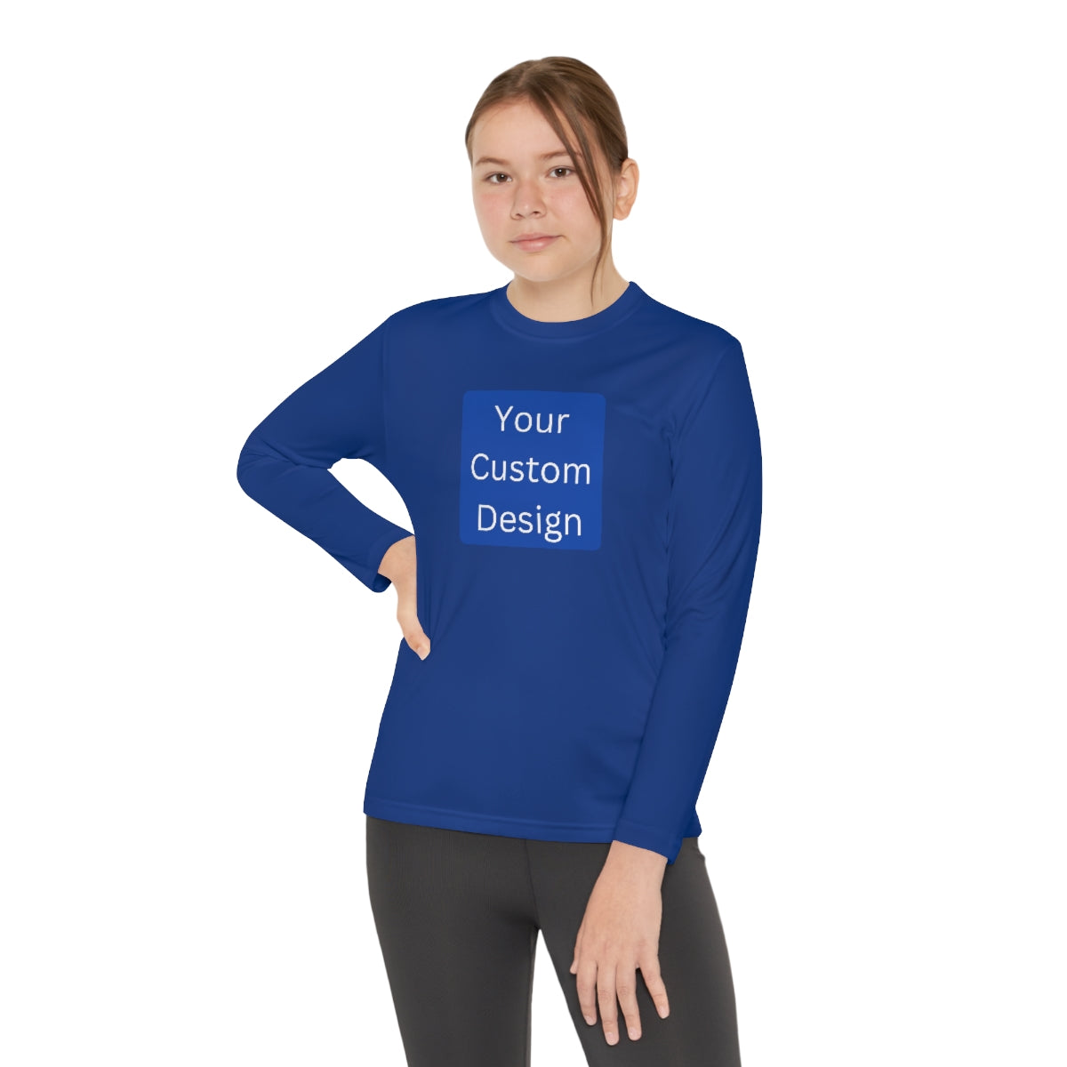 Youth Long Sleeve Competitor Tee (Front and Back Design)