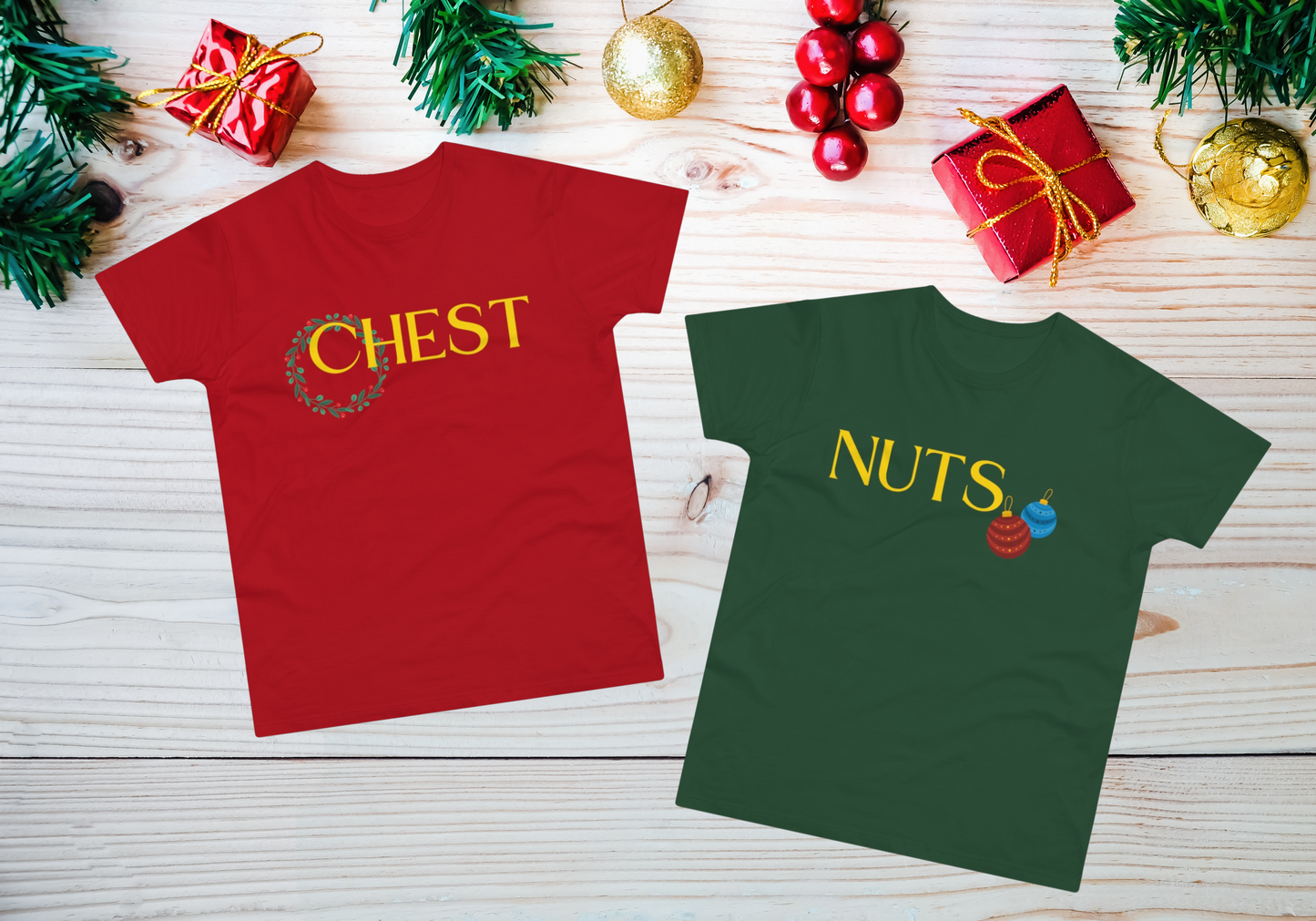 Couples Tees - CHEST NUTS
