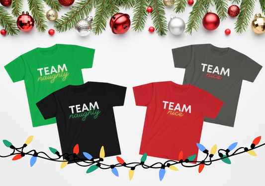 Team Naughty or Team Nice T-Shirt