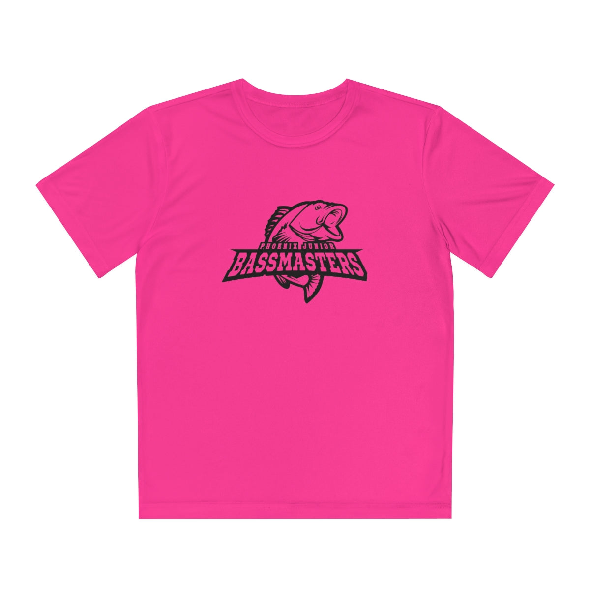 Junior Bassmasters Youth Dry Fit Tee - Black Logo