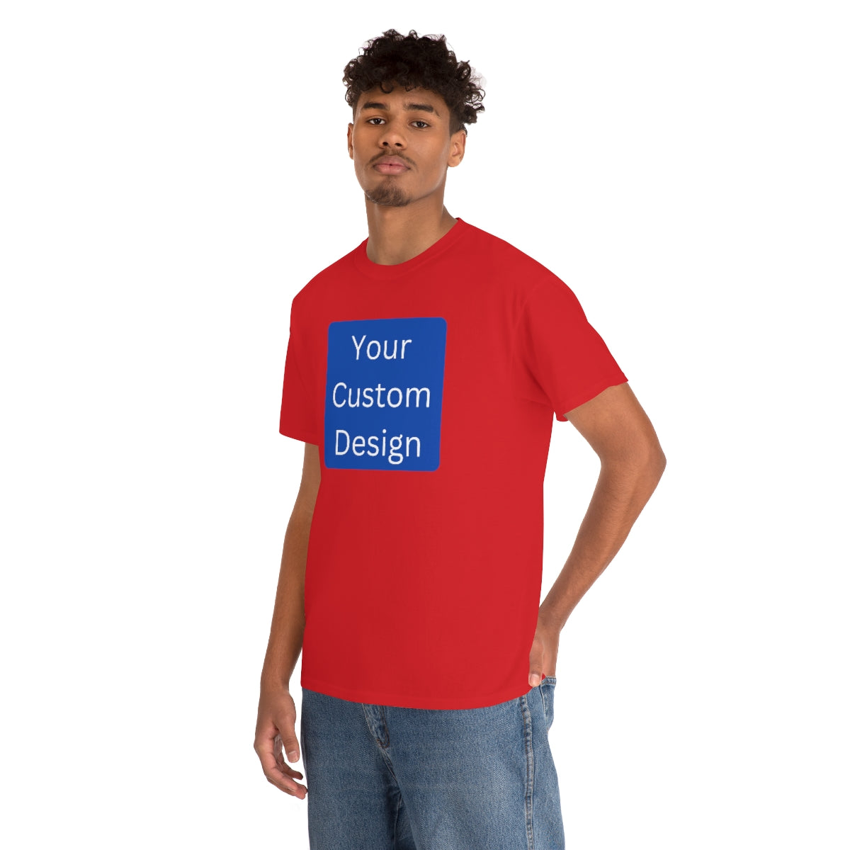 Unisex Heavy Cotton Tee (Front and Back Design)