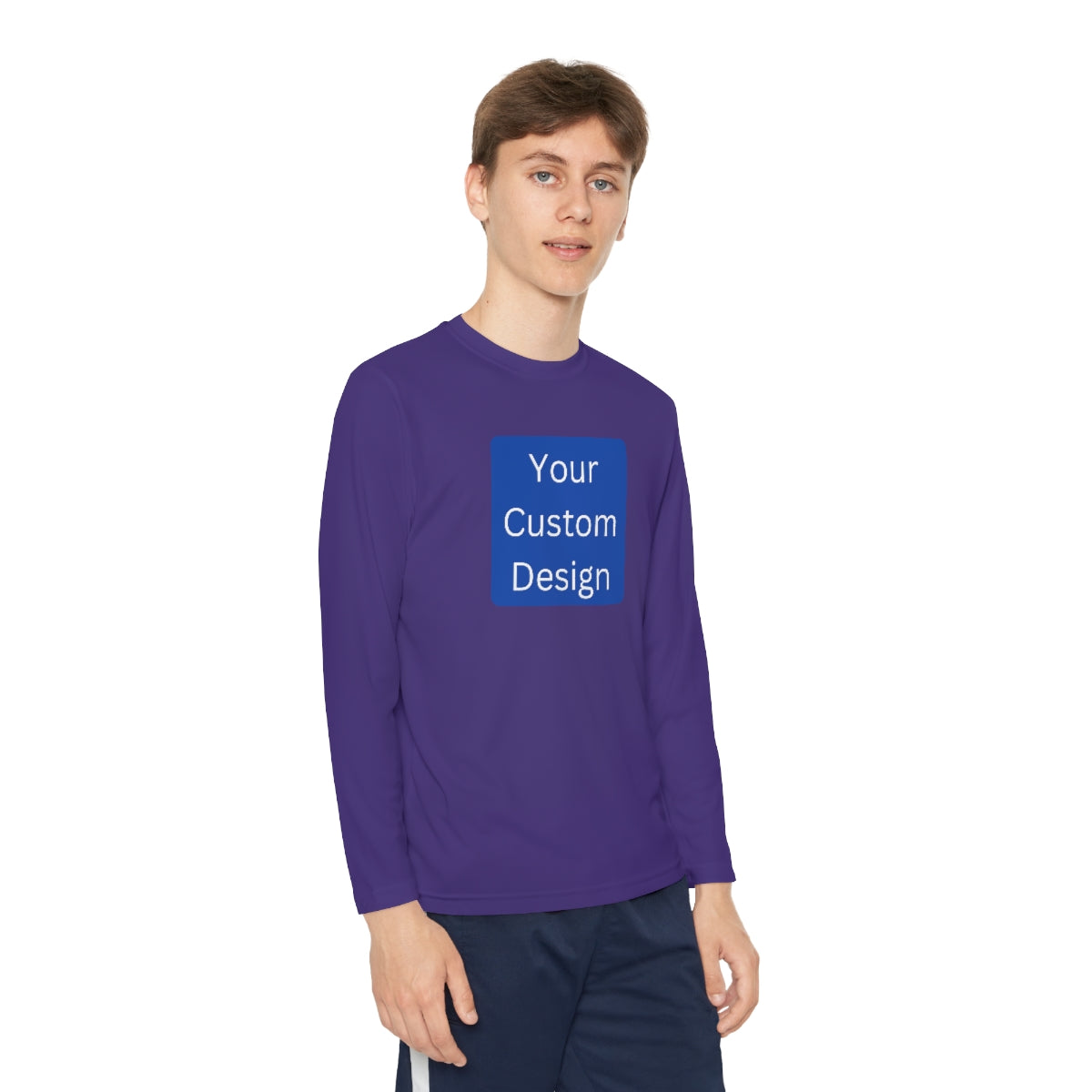 Youth Long Sleeve Competitor Tee (Front Design Only)