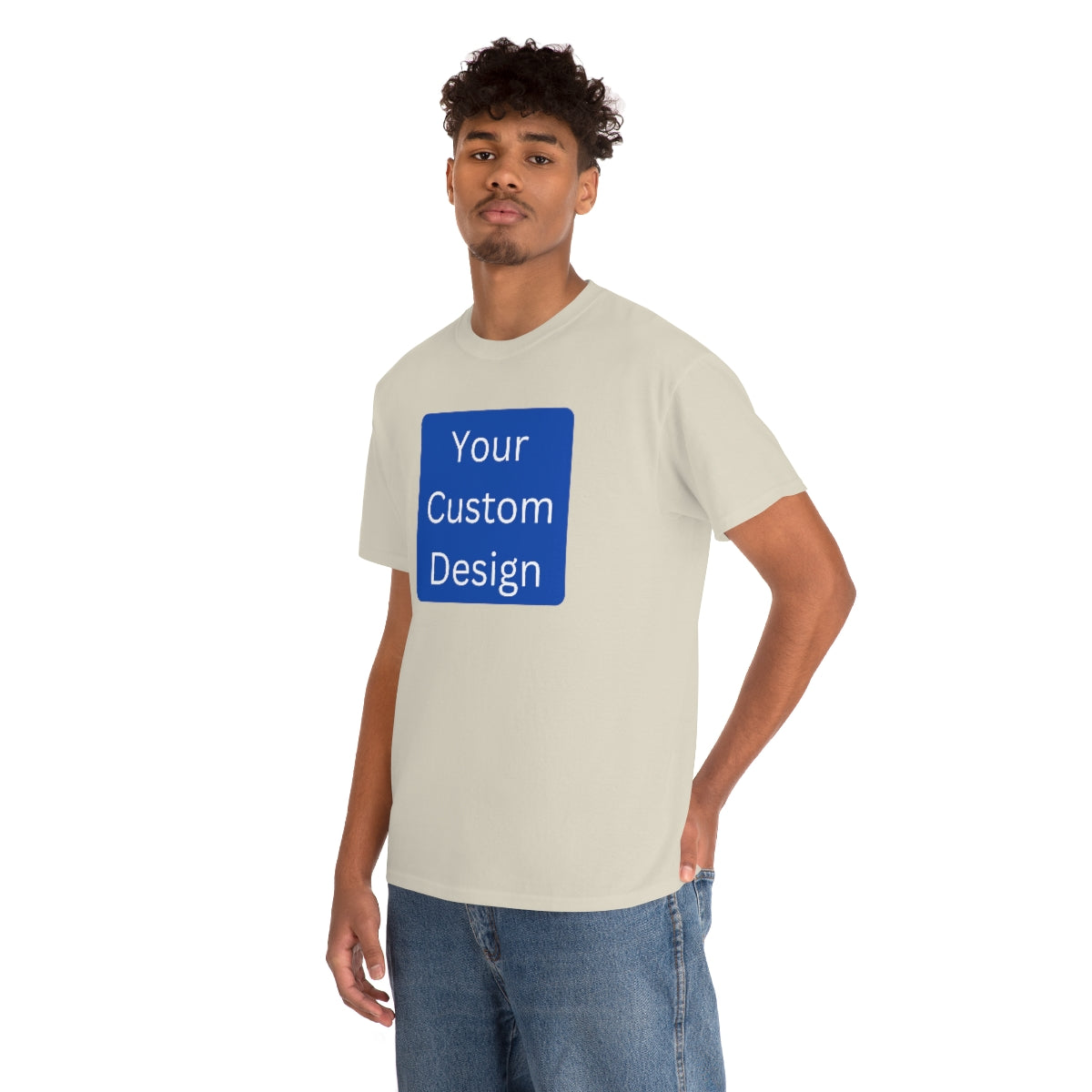 Unisex Heavy Cotton Tee (Front and Back Design)
