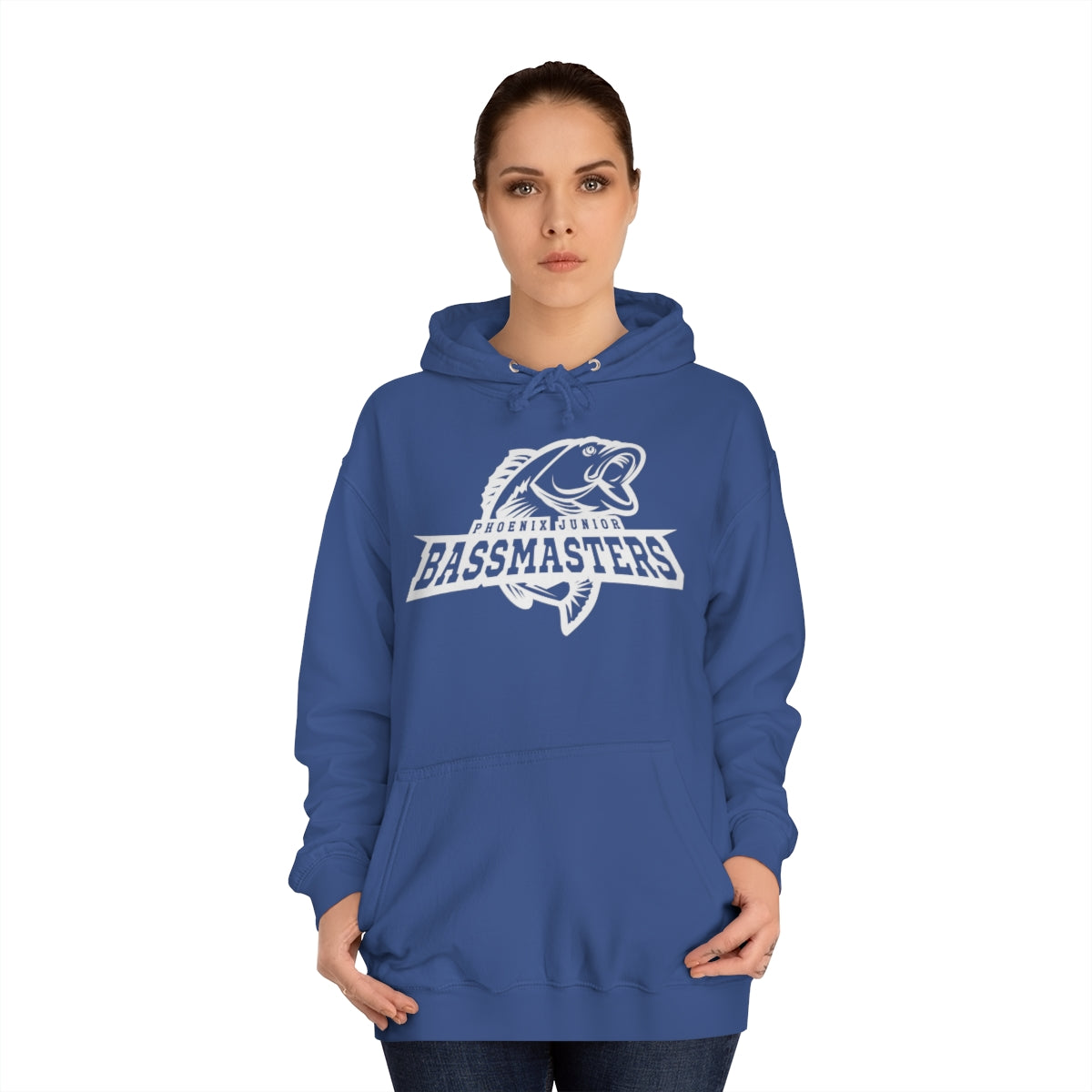 Junior Bassmasters Adult Hoodie - White Logo