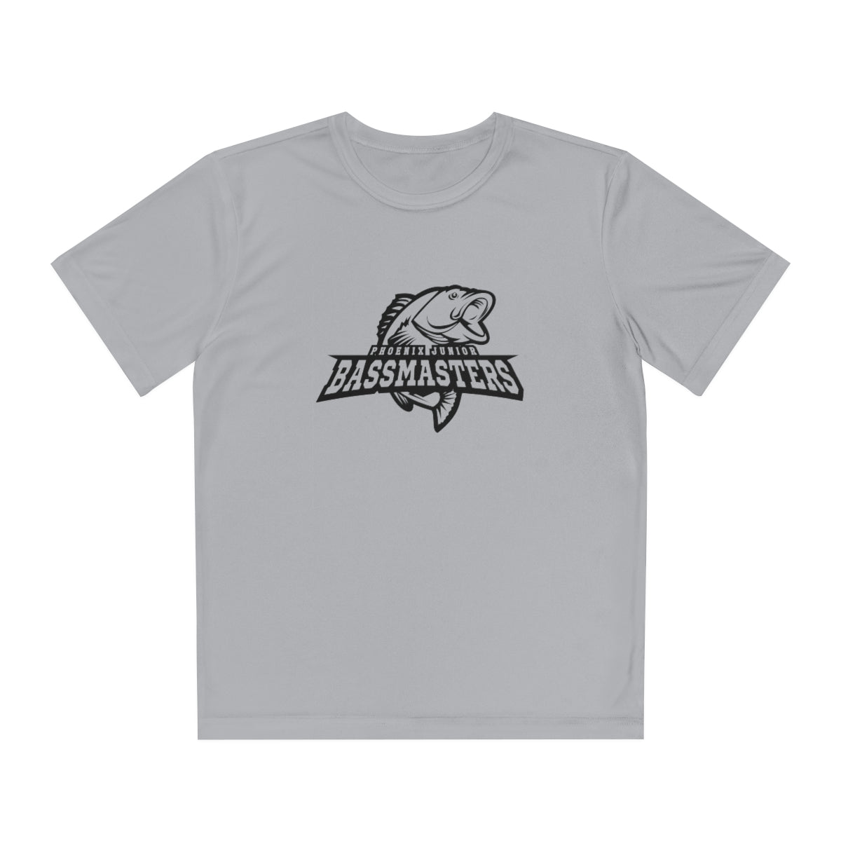 Junior Bassmasters Youth Dry Fit Tee - Black Logo