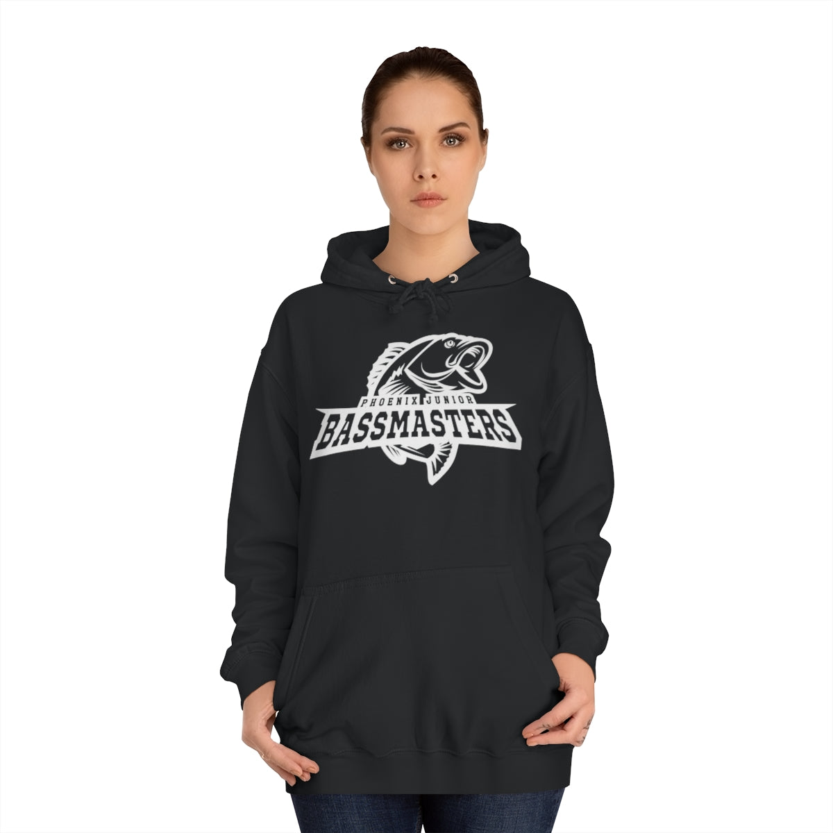Junior Bassmasters Adult Hoodie - White Logo
