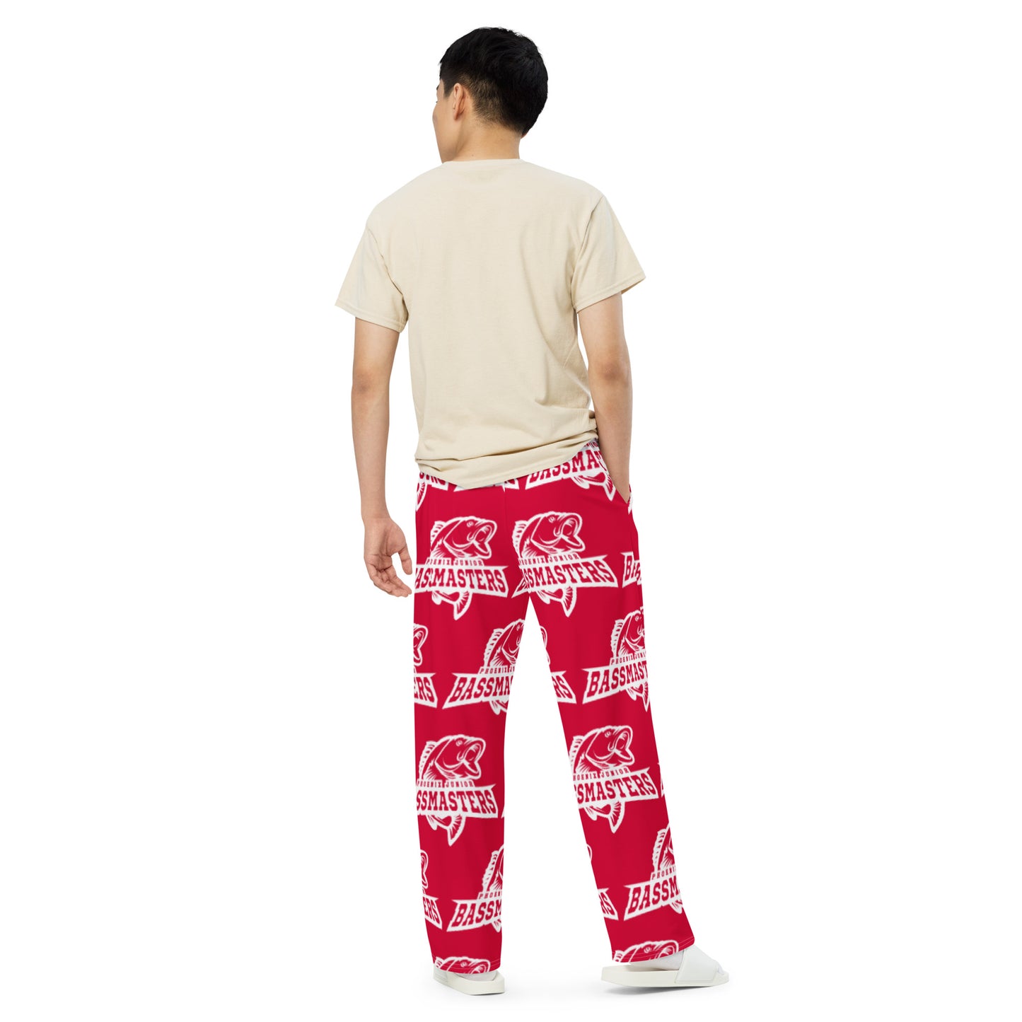 Junior Bassmasters Sleep Pants - White / Royal (Adult)