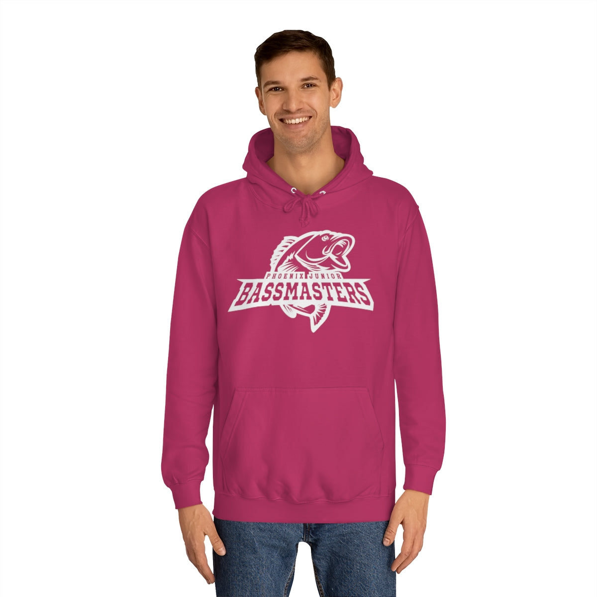 Junior Bassmasters Adult Hoodie - White Logo