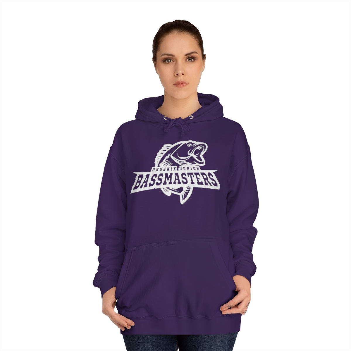Junior Bassmasters Adult Hoodie - White Logo