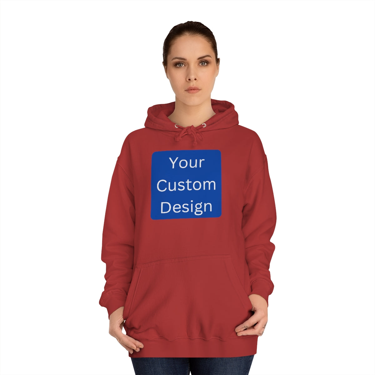Unisex College Hoodie - Customization (Front & Back Designs)