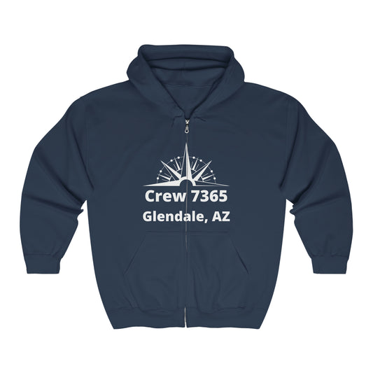 Crew 7365 - Full Zip Hooded Sweatshirt