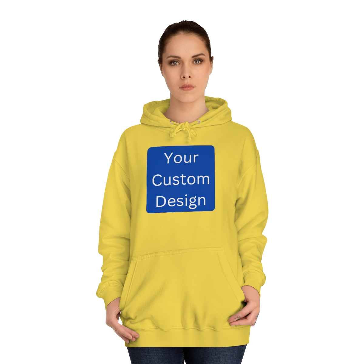 Unisex College Hoodie - Customization (Front & Back Designs)