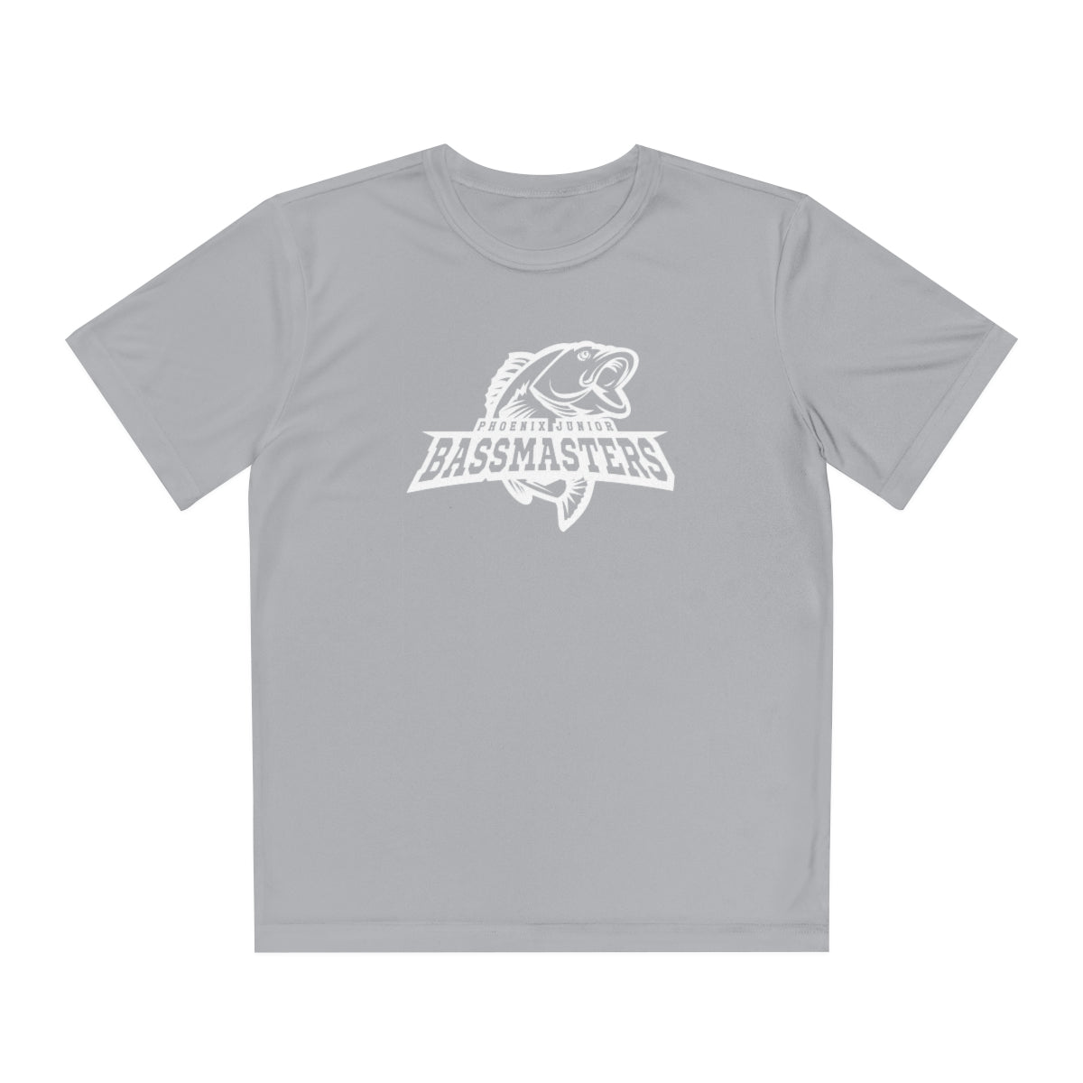 Junior Bassmasters Youth Dry Fit Tee - White Logo