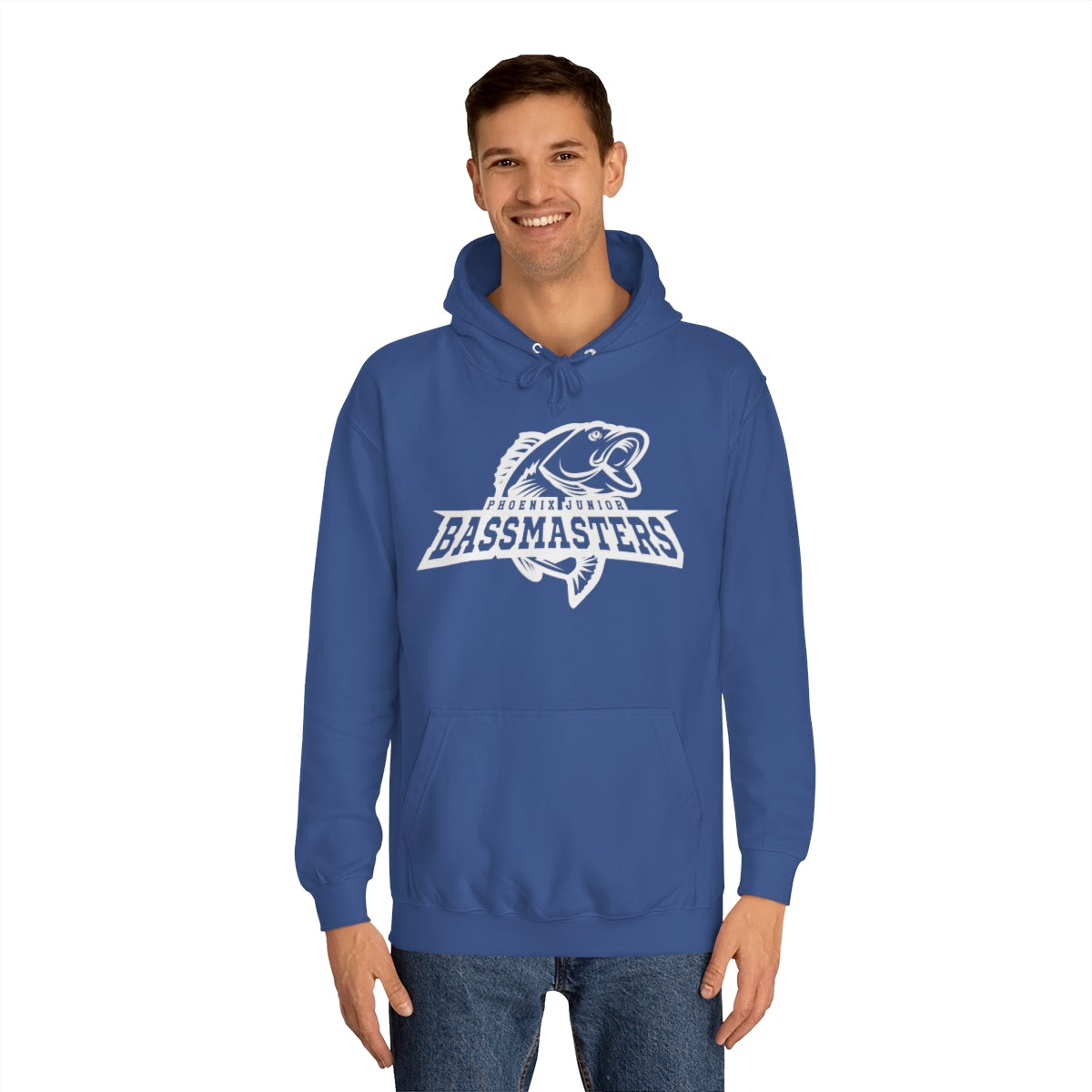 Junior Bassmasters Adult Hoodie - White Logo