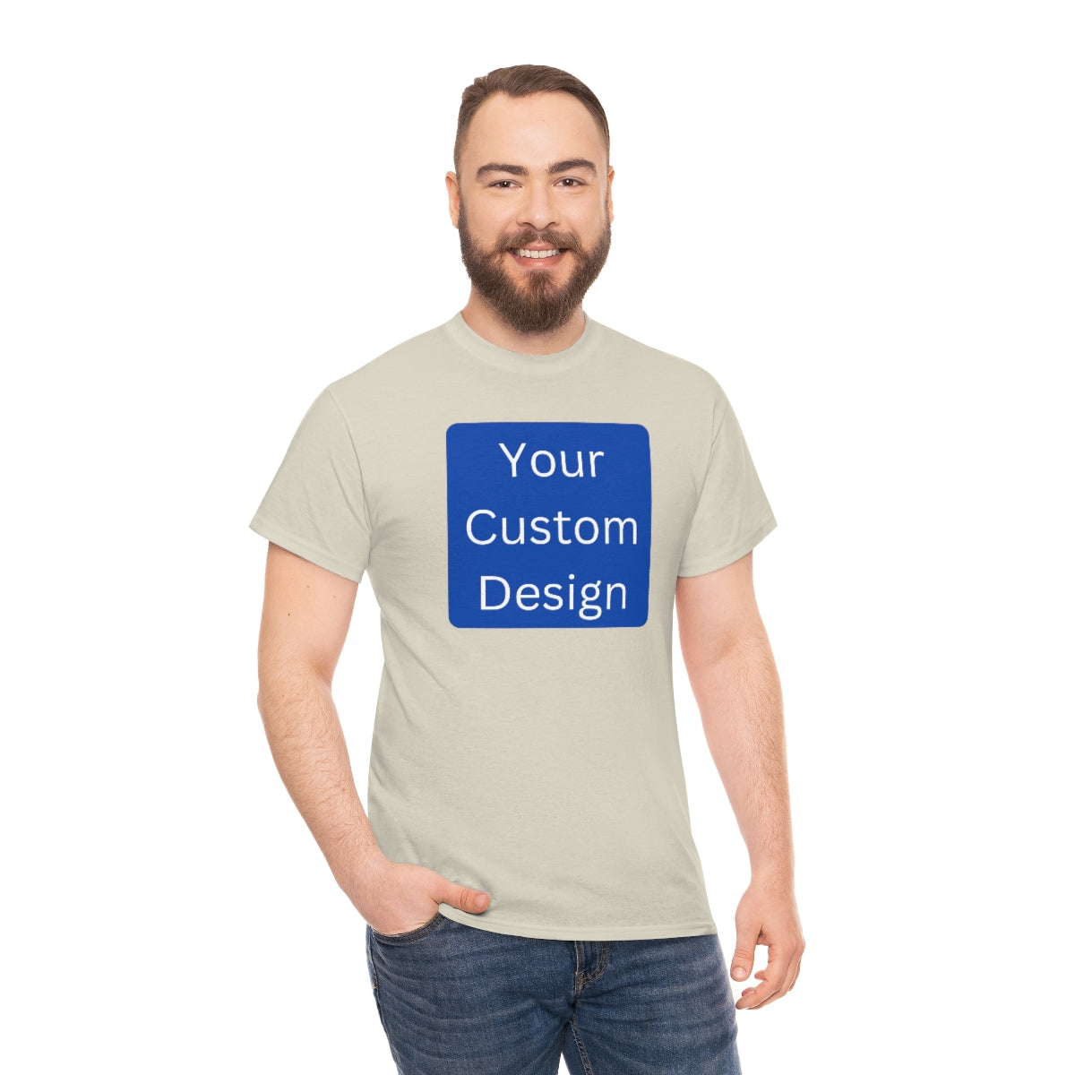 Unisex Heavy Cotton Tee (Front and Back Design)