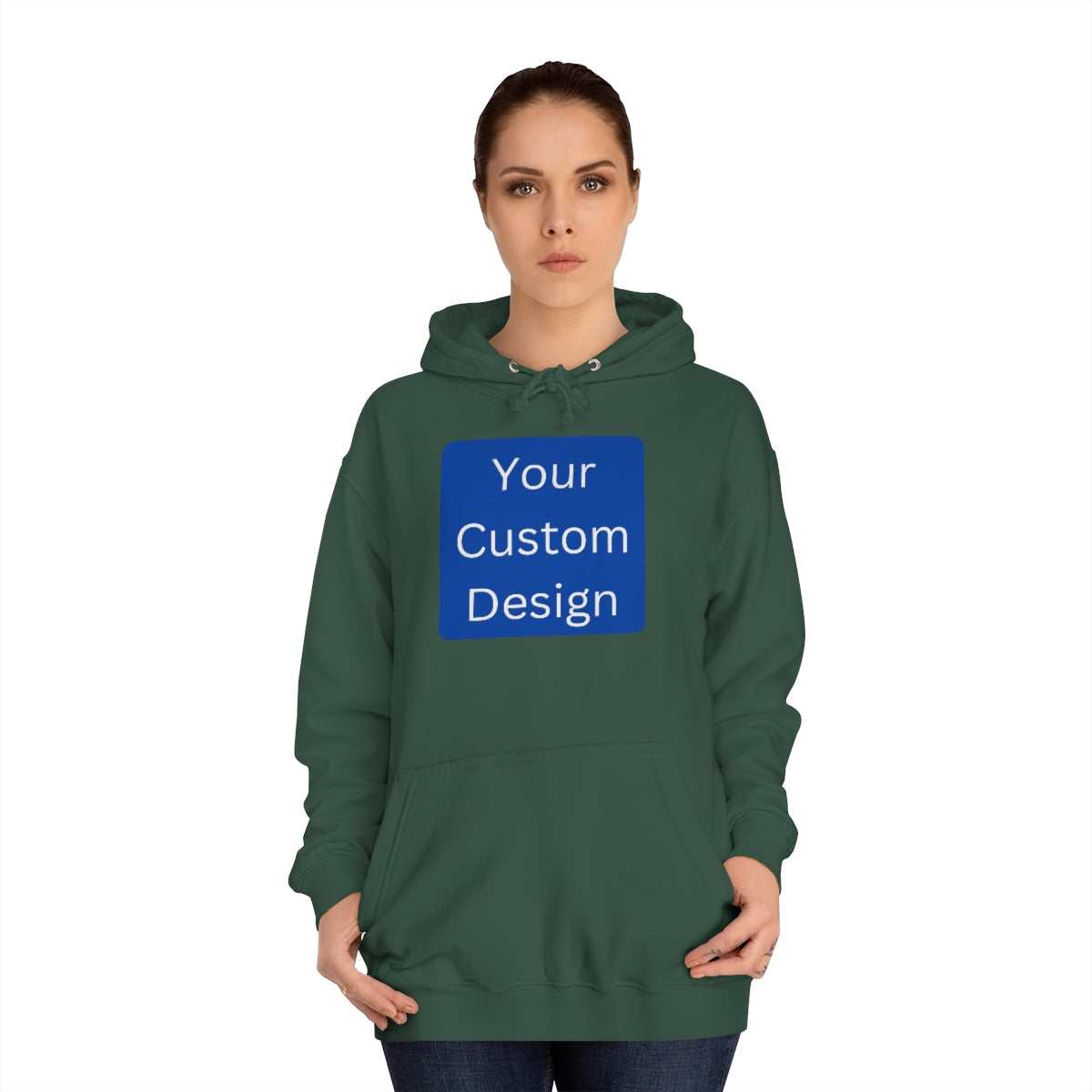 Unisex College Hoodie - Customization (Front & Back Designs)