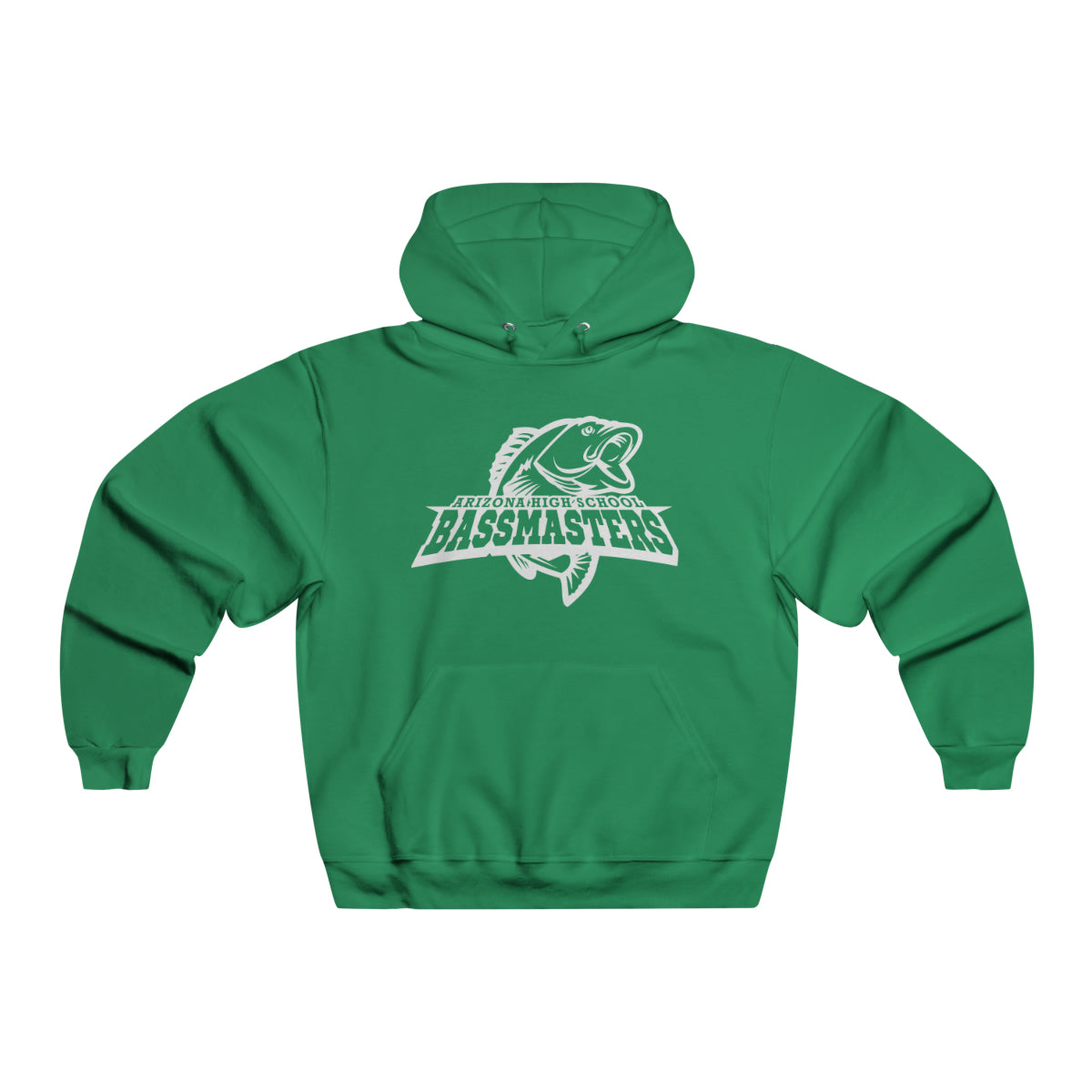 Junior Bassmasters High School Hooded Sweatshirt - White Logo (inc 3x-5x)