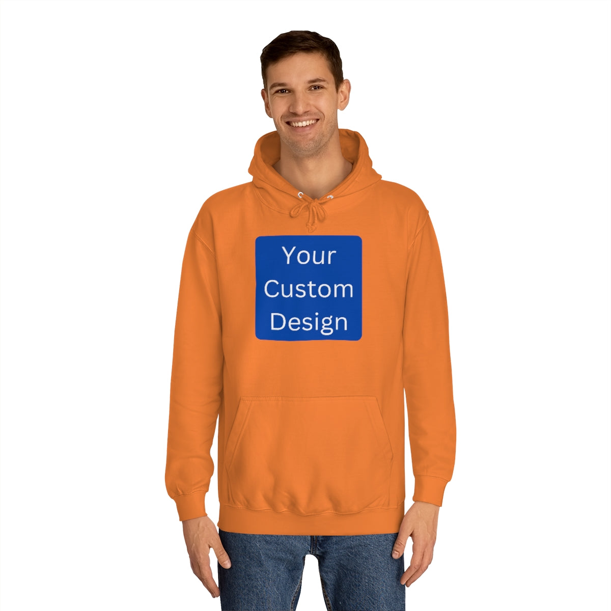 Unisex College Hoodie - Customization (Front & Back Designs)