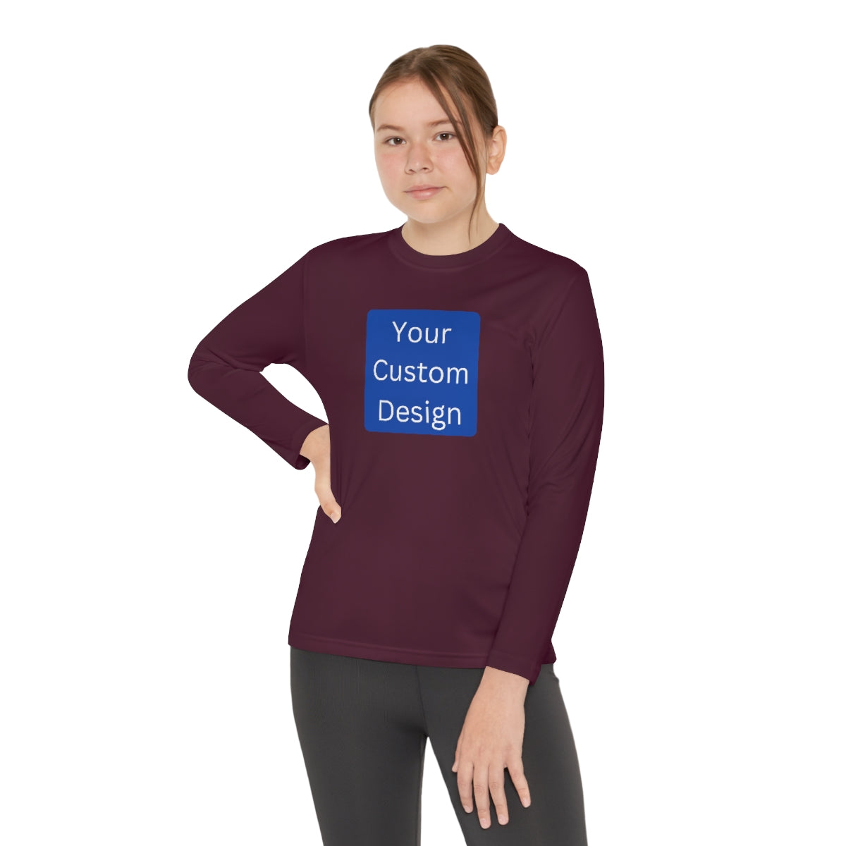 Youth Long Sleeve Competitor Tee (Front and Back Design)