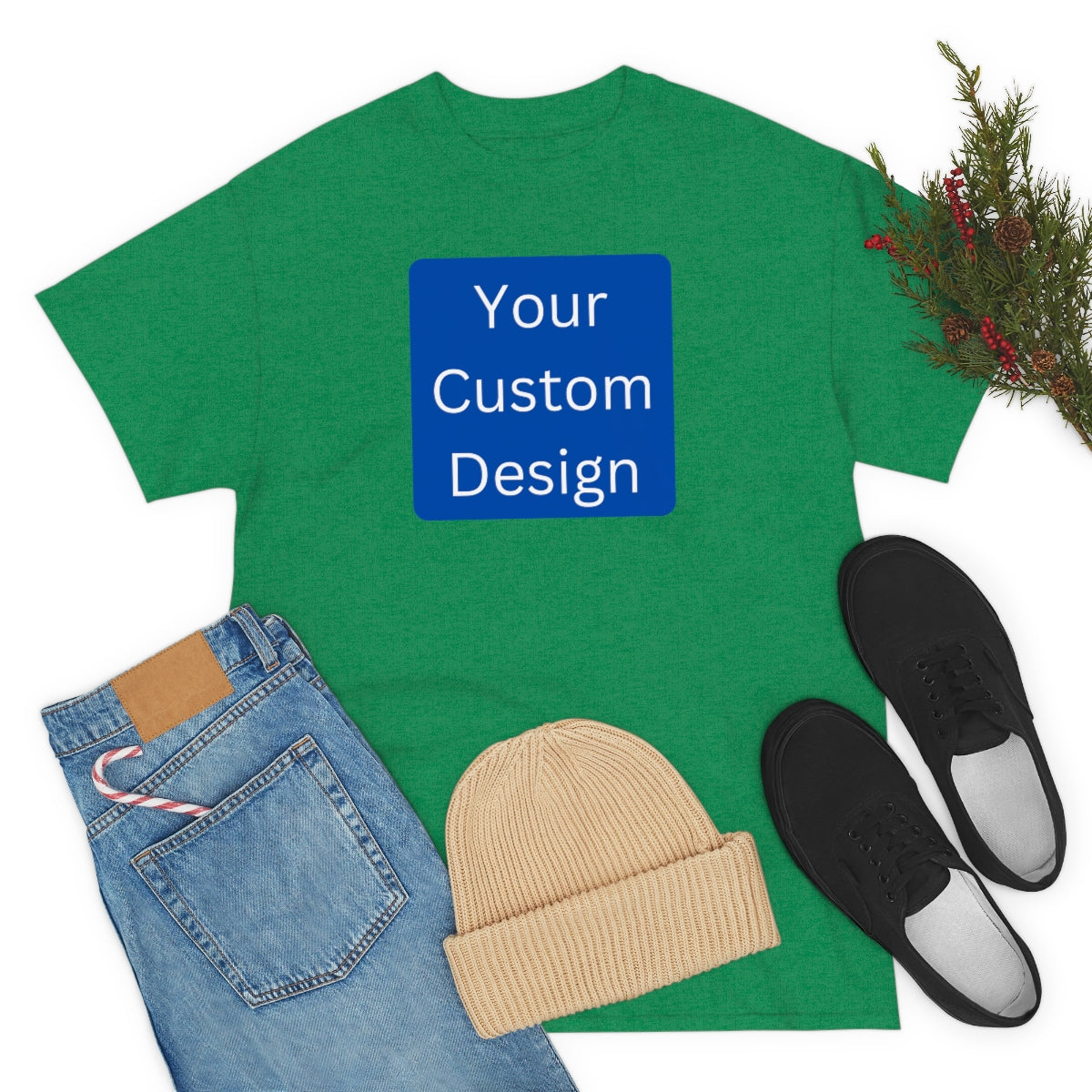 Unisex Heavy Cotton Tee (Front Design Only)