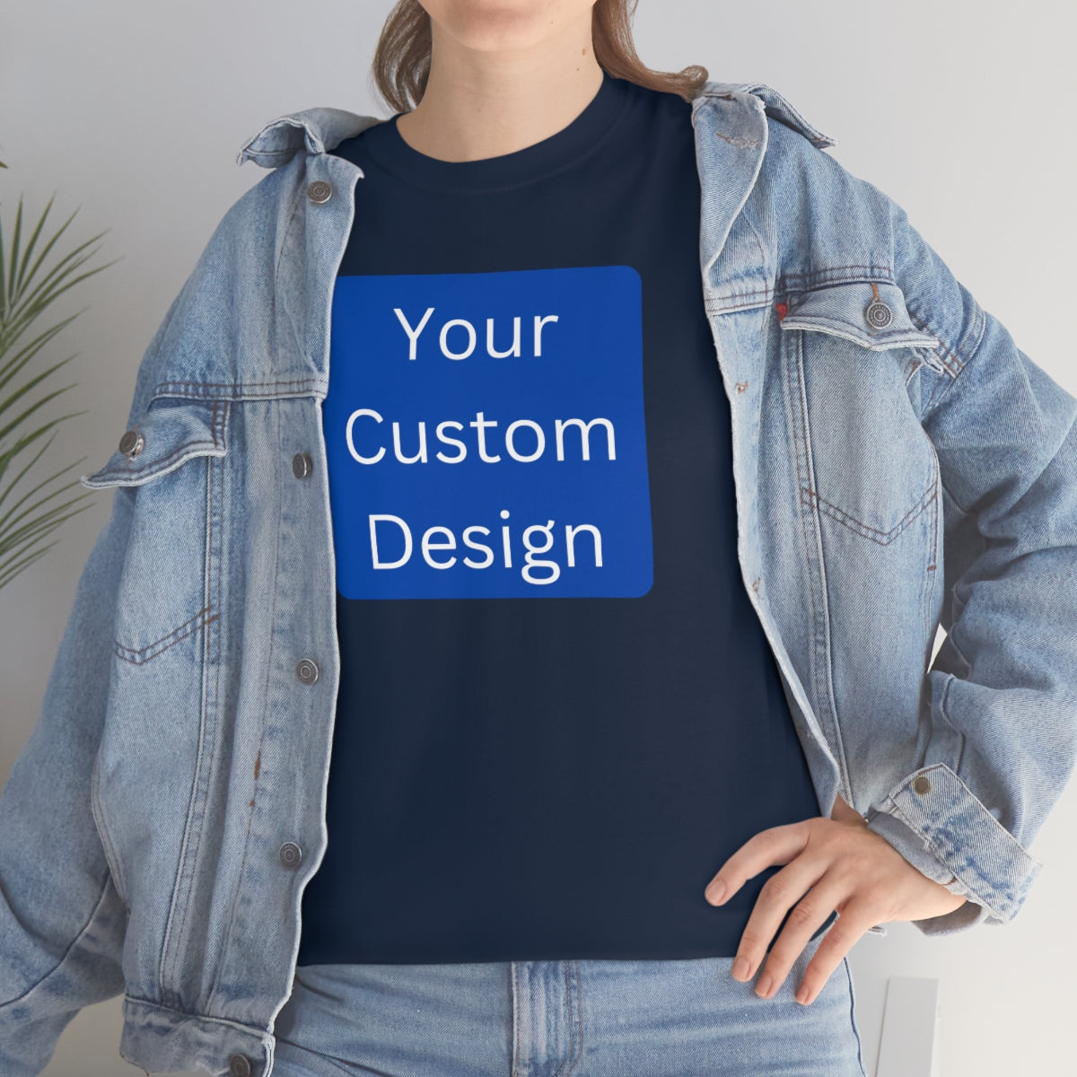 Unisex Heavy Cotton Tee (Front and Back Design)