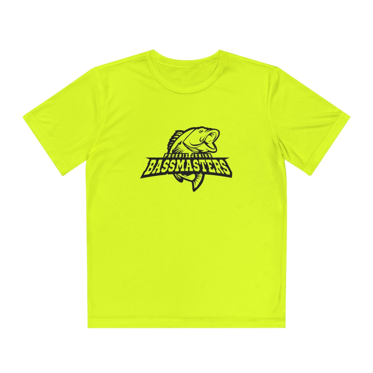 Junior Bassmasters Youth Dry Fit Tee - Black Logo