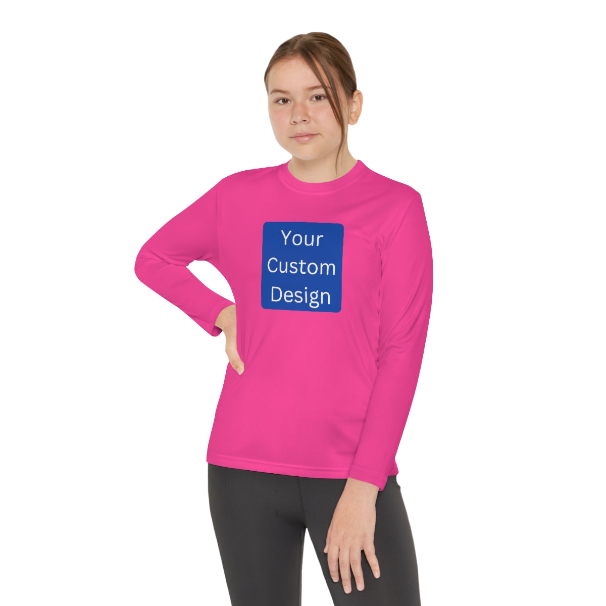 Youth Long Sleeve Competitor Tee (Front Design Only)