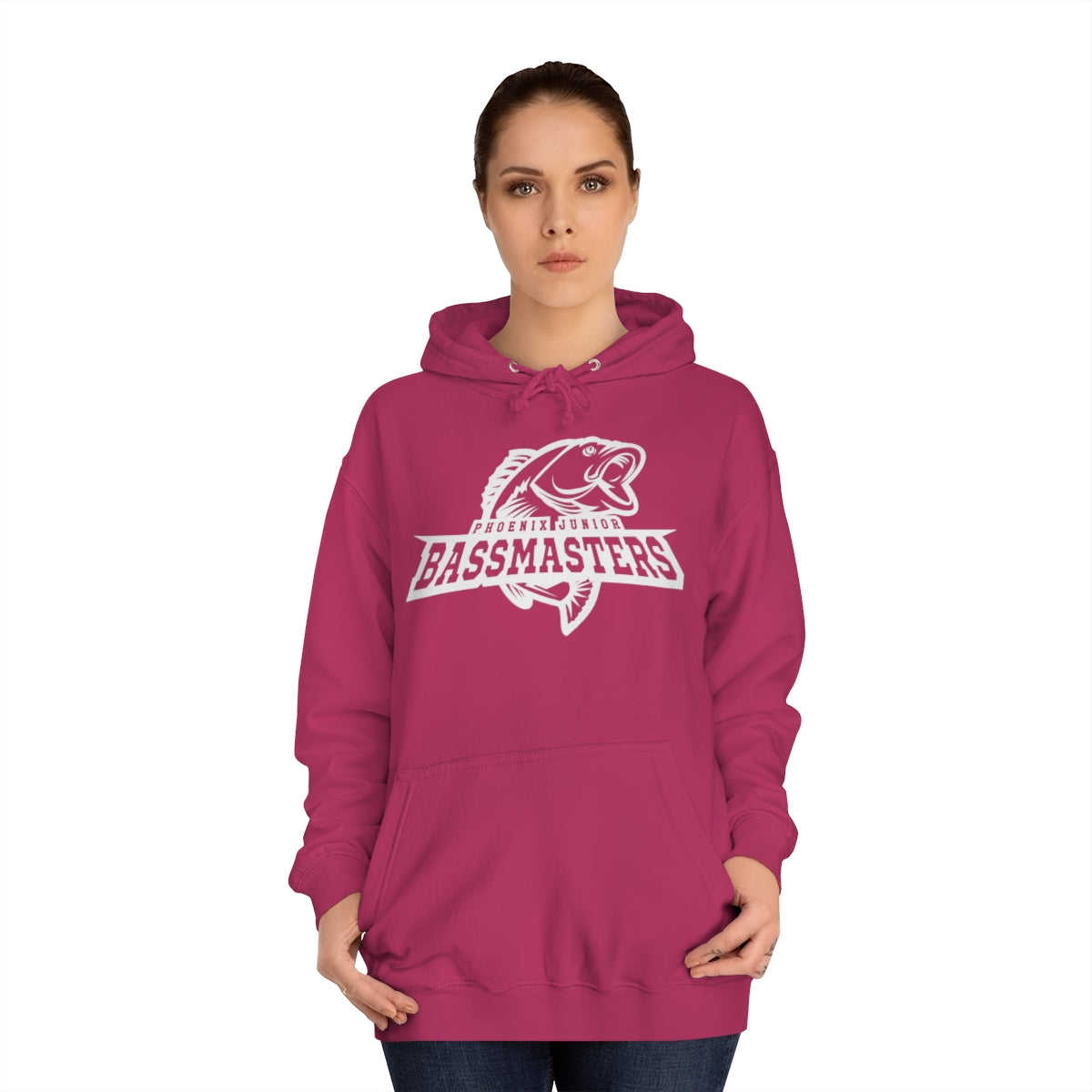 Junior Bassmasters Adult Hoodie - White Logo