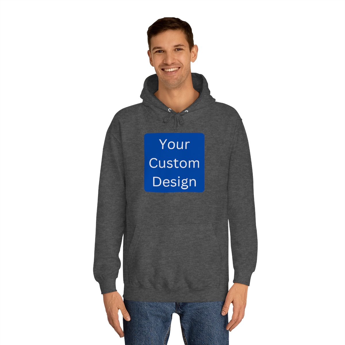 Unisex College Hoodie - Customization (Front & Back Designs)