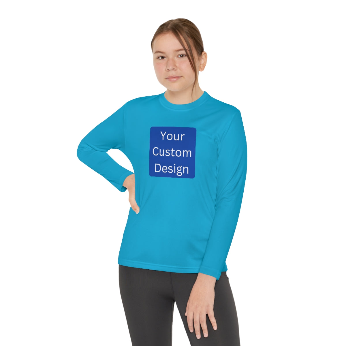 Youth Long Sleeve Competitor Tee (Front and Back Design)