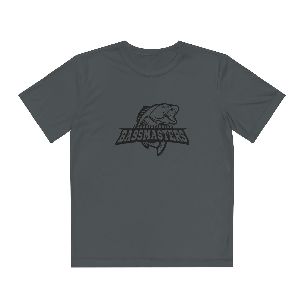 Junior Bassmasters Youth Dry Fit Tee - Black Logo