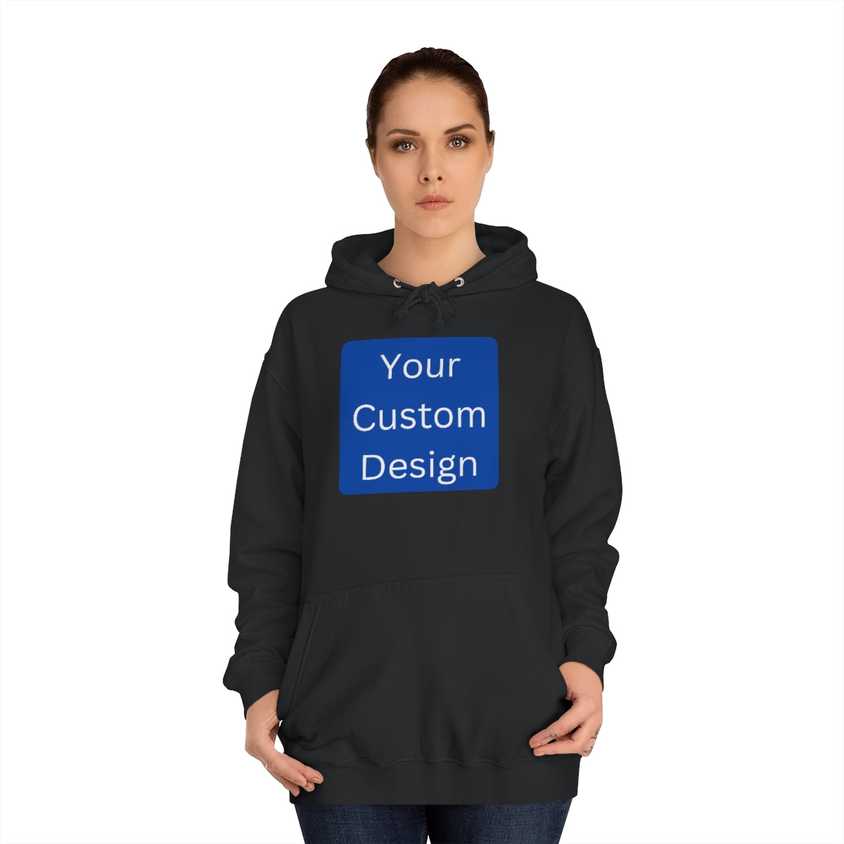 Unisex College Hoodie - Customization (Front & Back Designs)