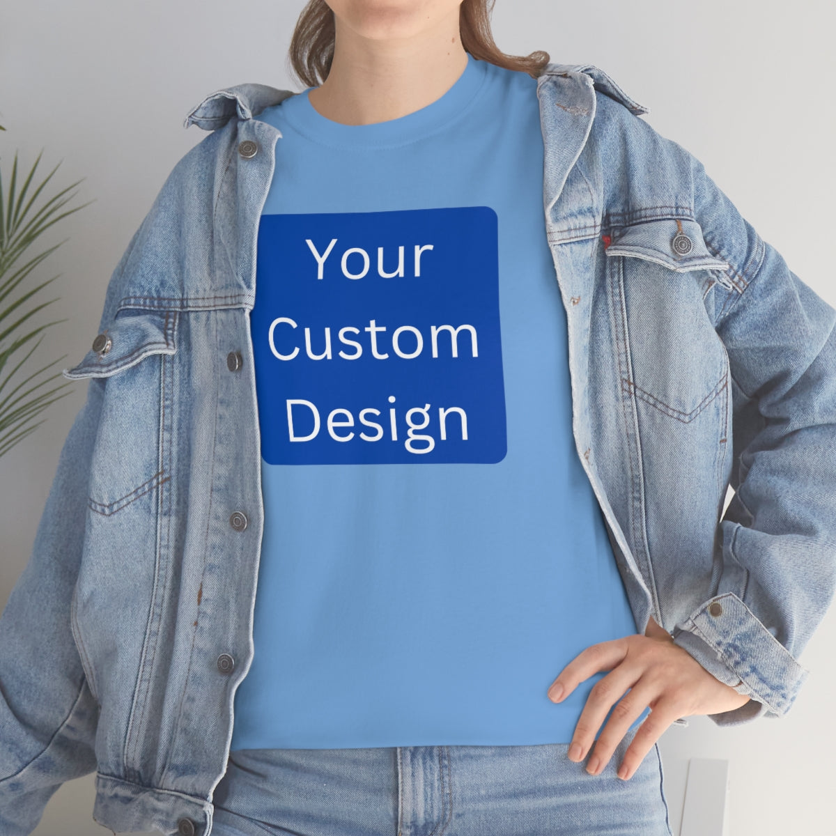 Unisex Heavy Cotton Tee (Front and Back Design)
