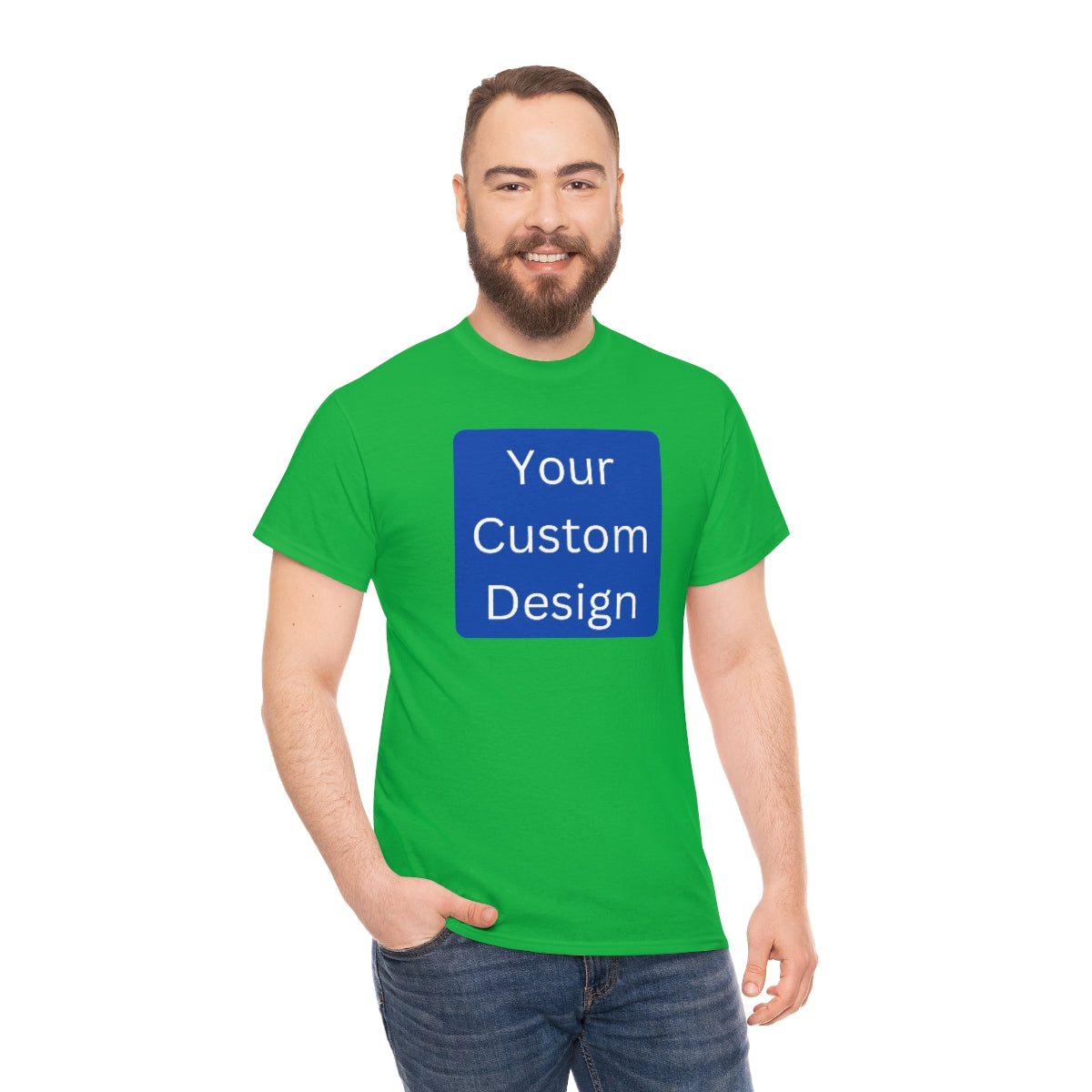 Unisex Heavy Cotton Tee (Front and Back Design)