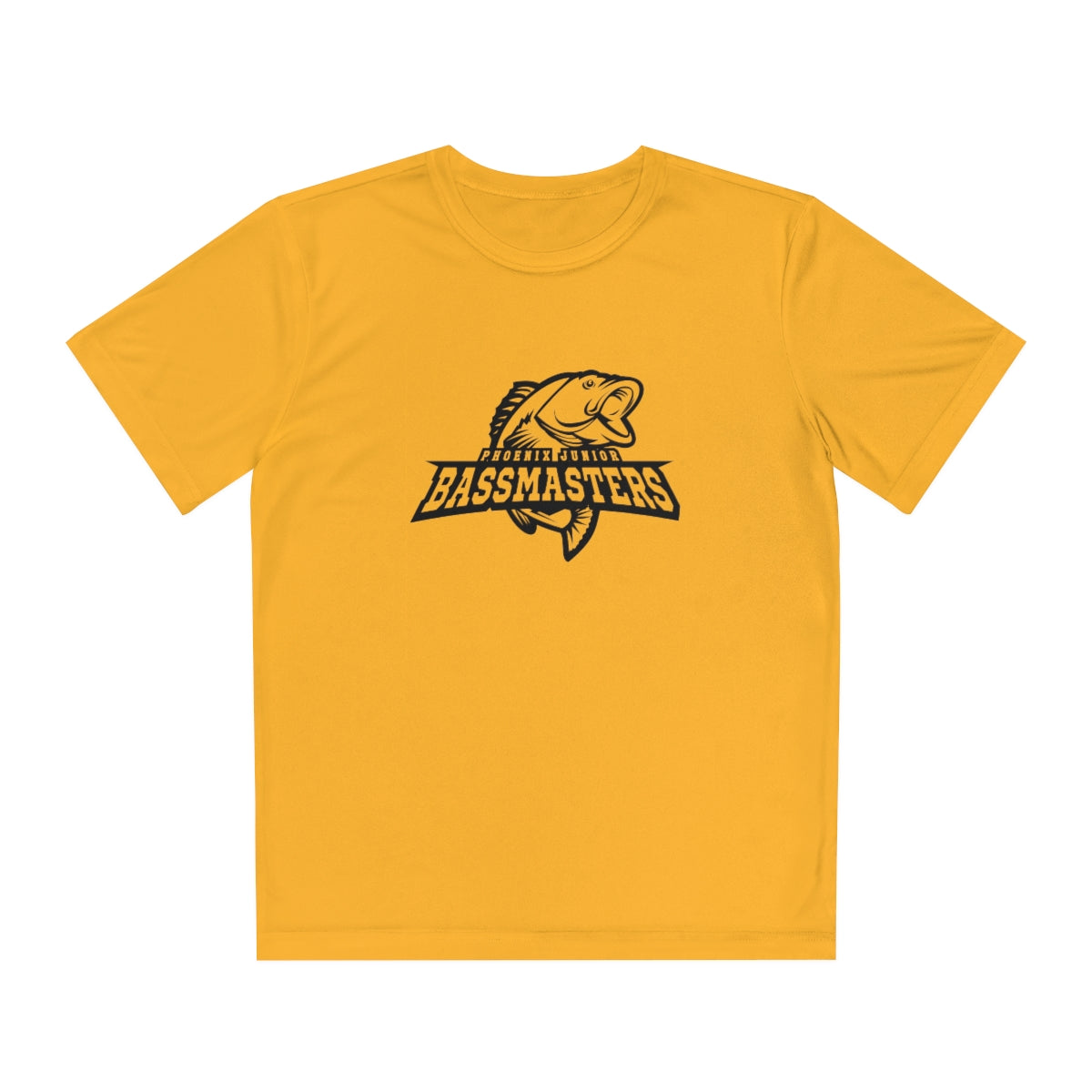Junior Bassmasters Youth Dry Fit Tee - Black Logo