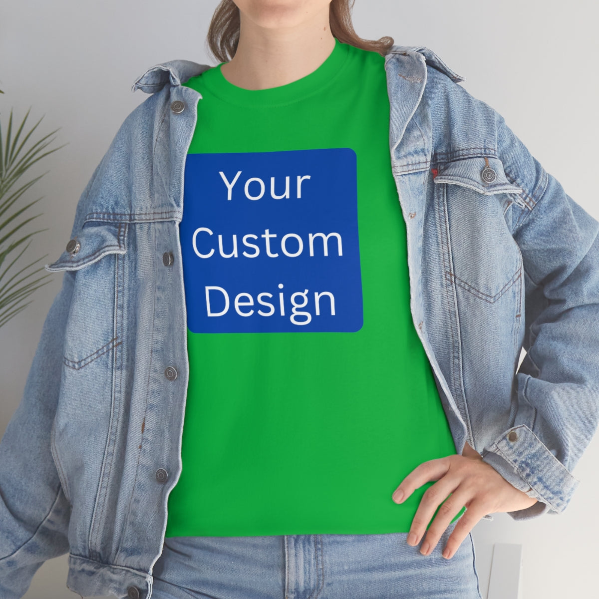 Unisex Heavy Cotton Tee (Front and Back Design)