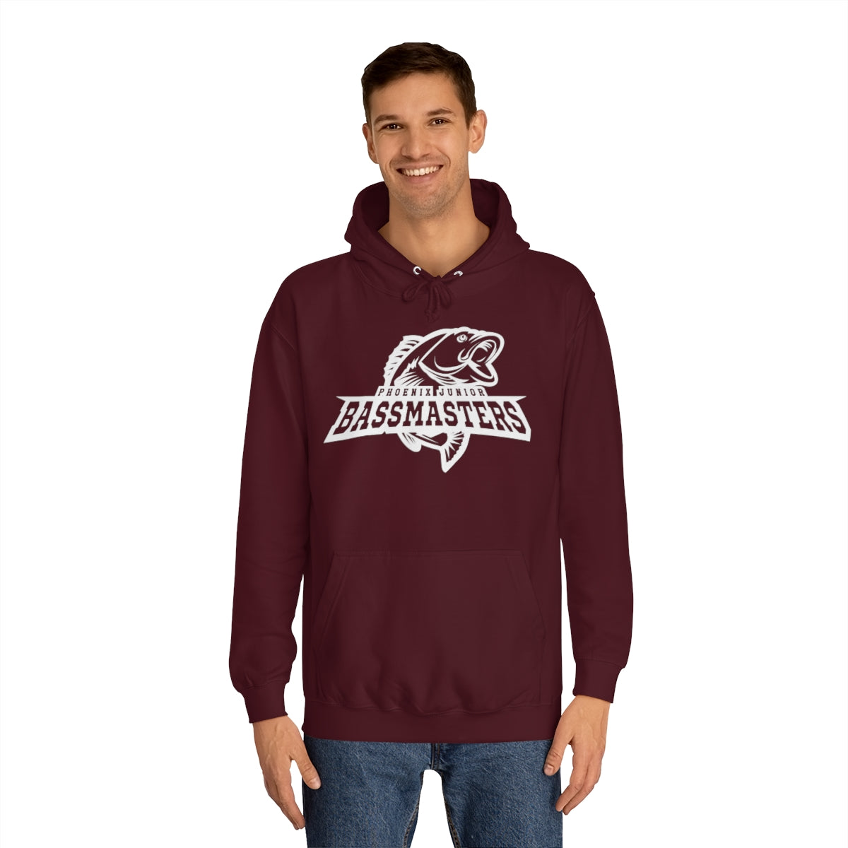 Junior Bassmasters Adult Hoodie - White Logo