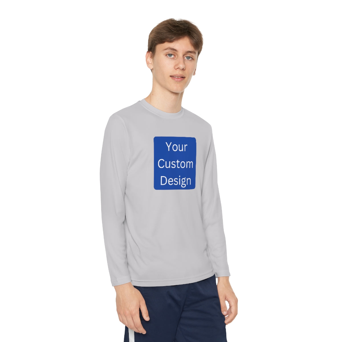 Youth Long Sleeve Competitor Tee (Front Design Only)