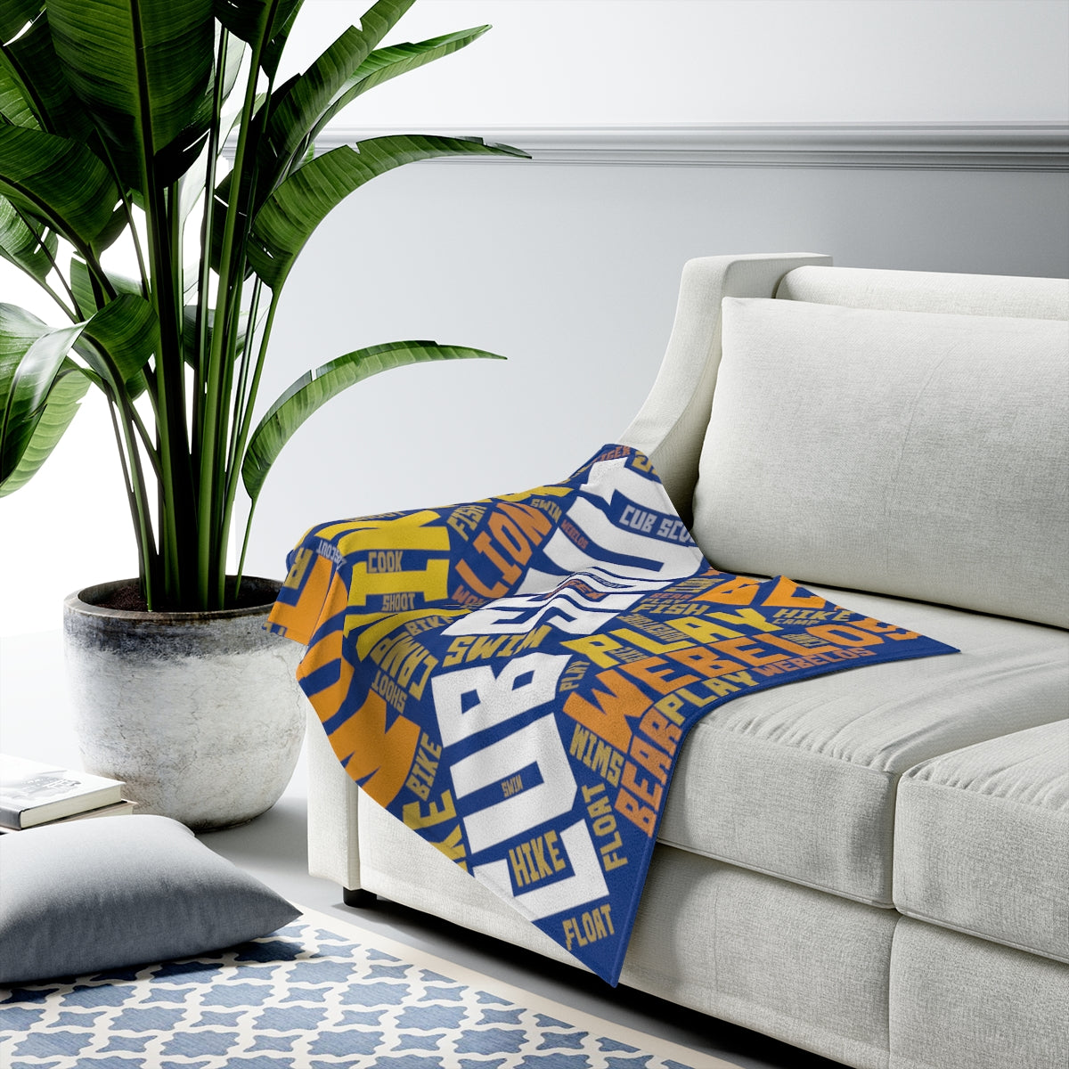 Cub Scout Velveteen Minky Blanket